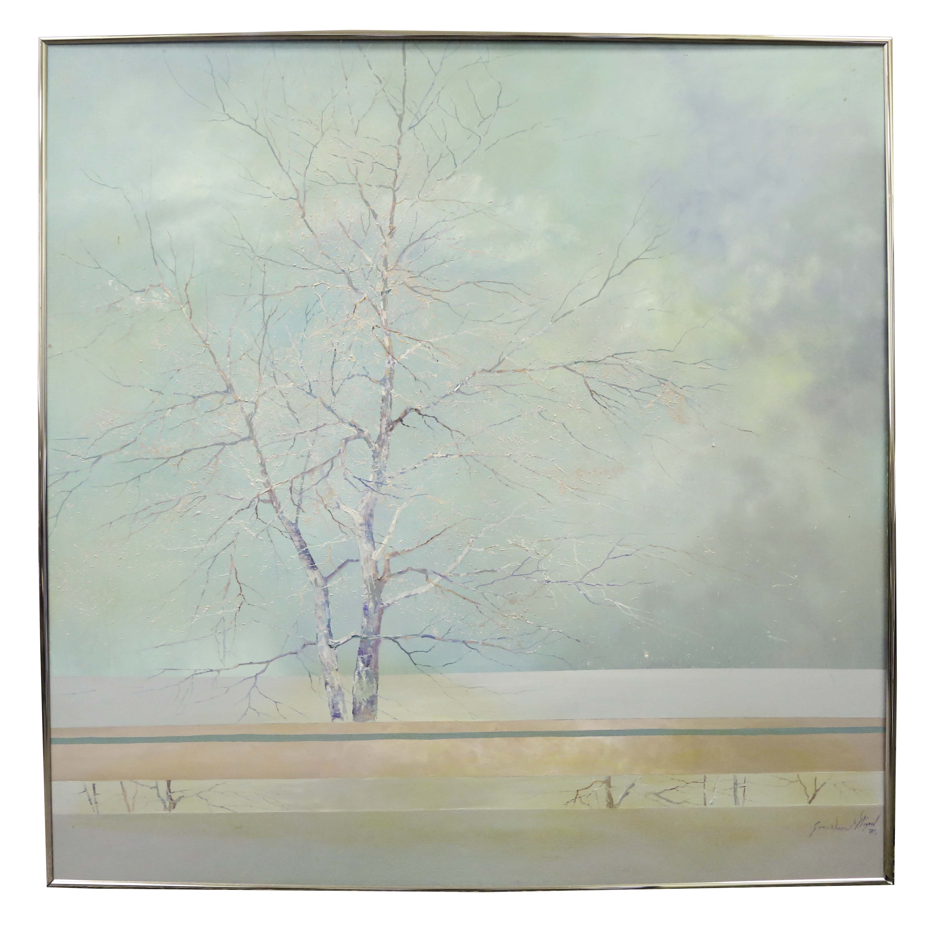 Jane Duncan Stogner Oil on Board Painting