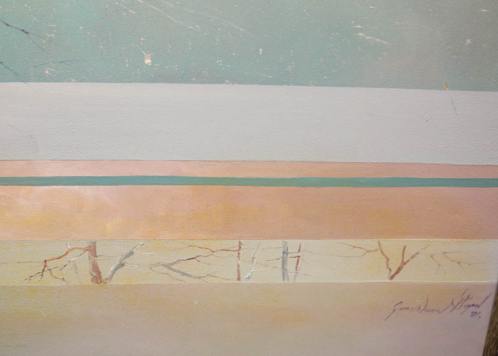 Jane Duncan Stogner Oil on Board Painting