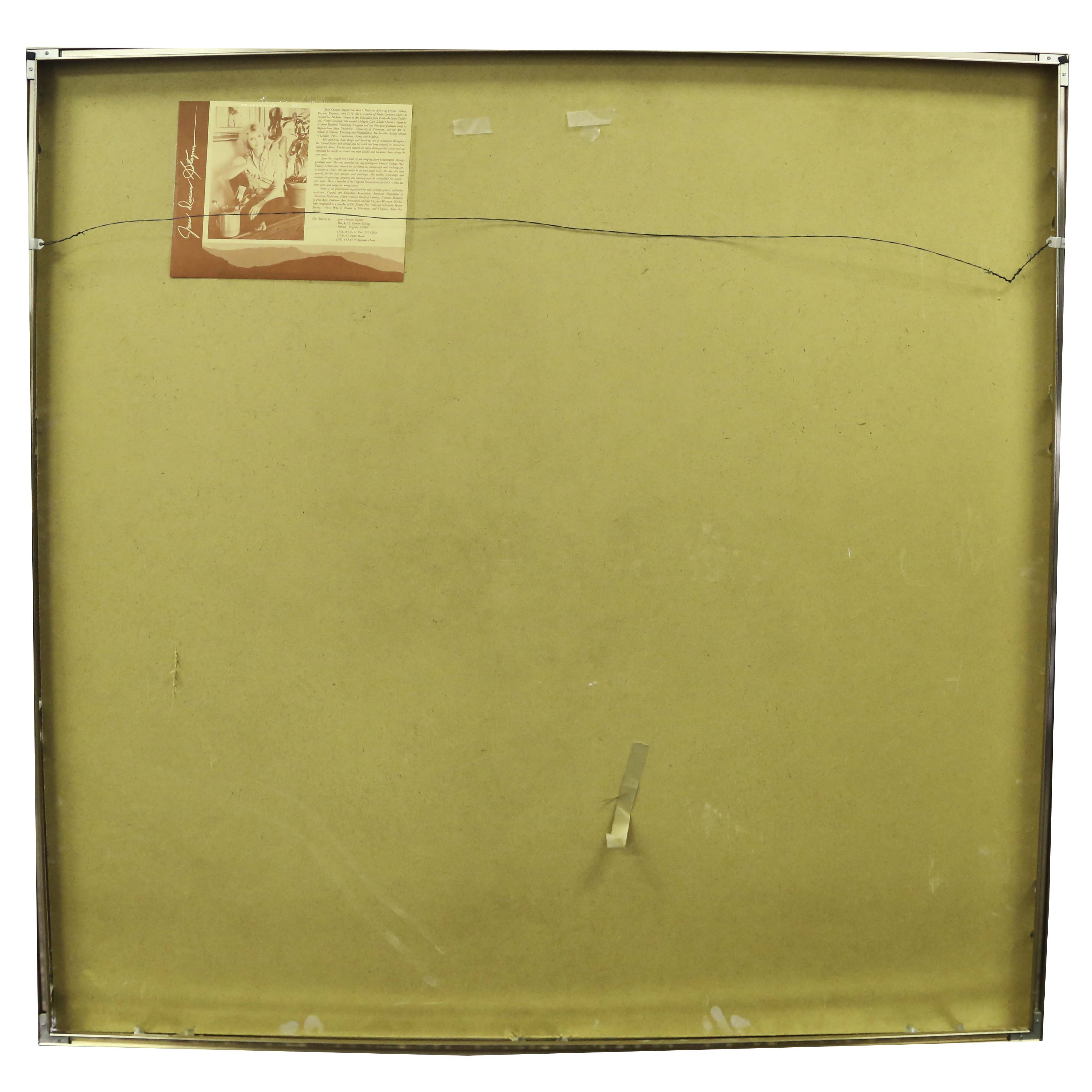 Jane Duncan Stogner Oil on Board Painting