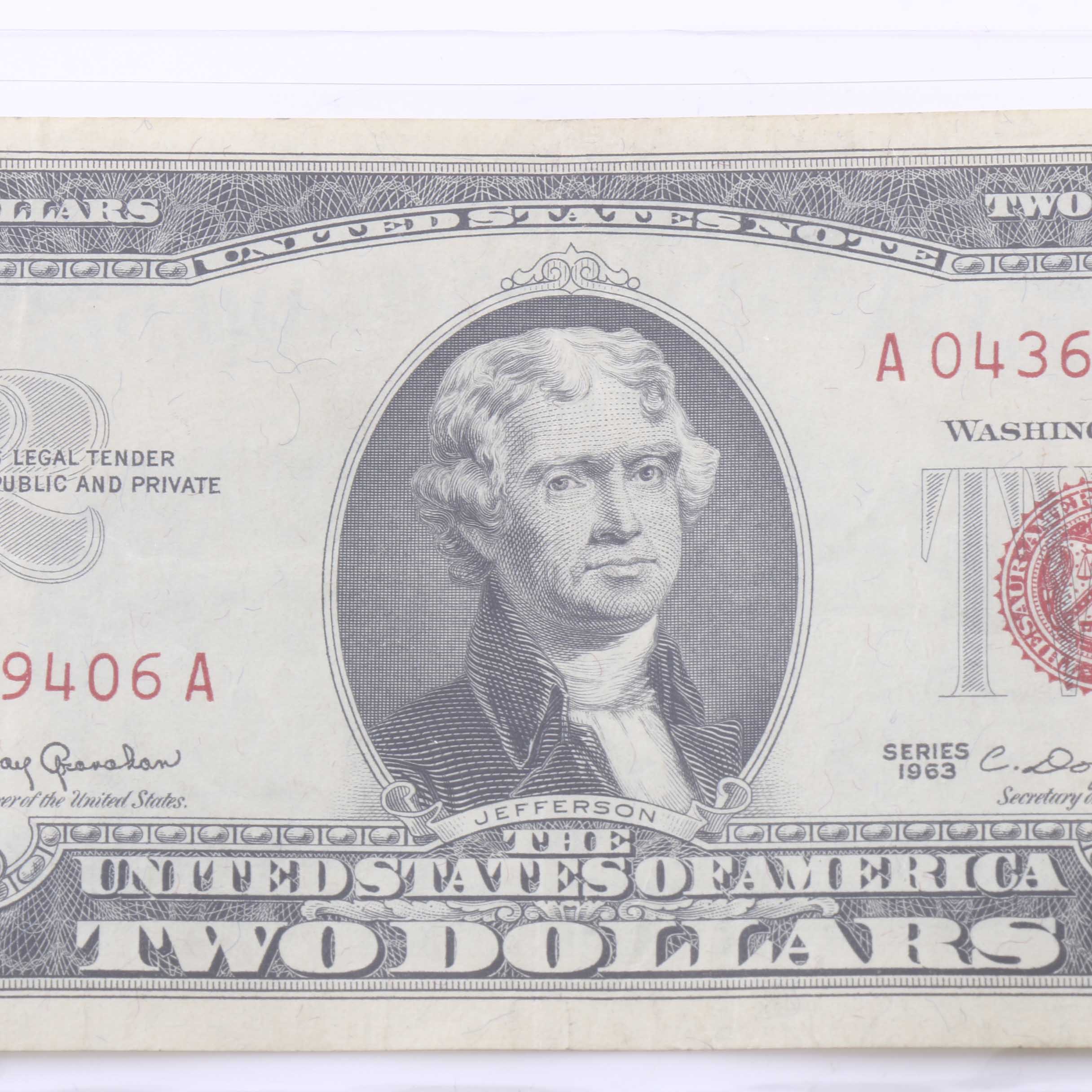 Nineteen U.S. Two Dollar Bills