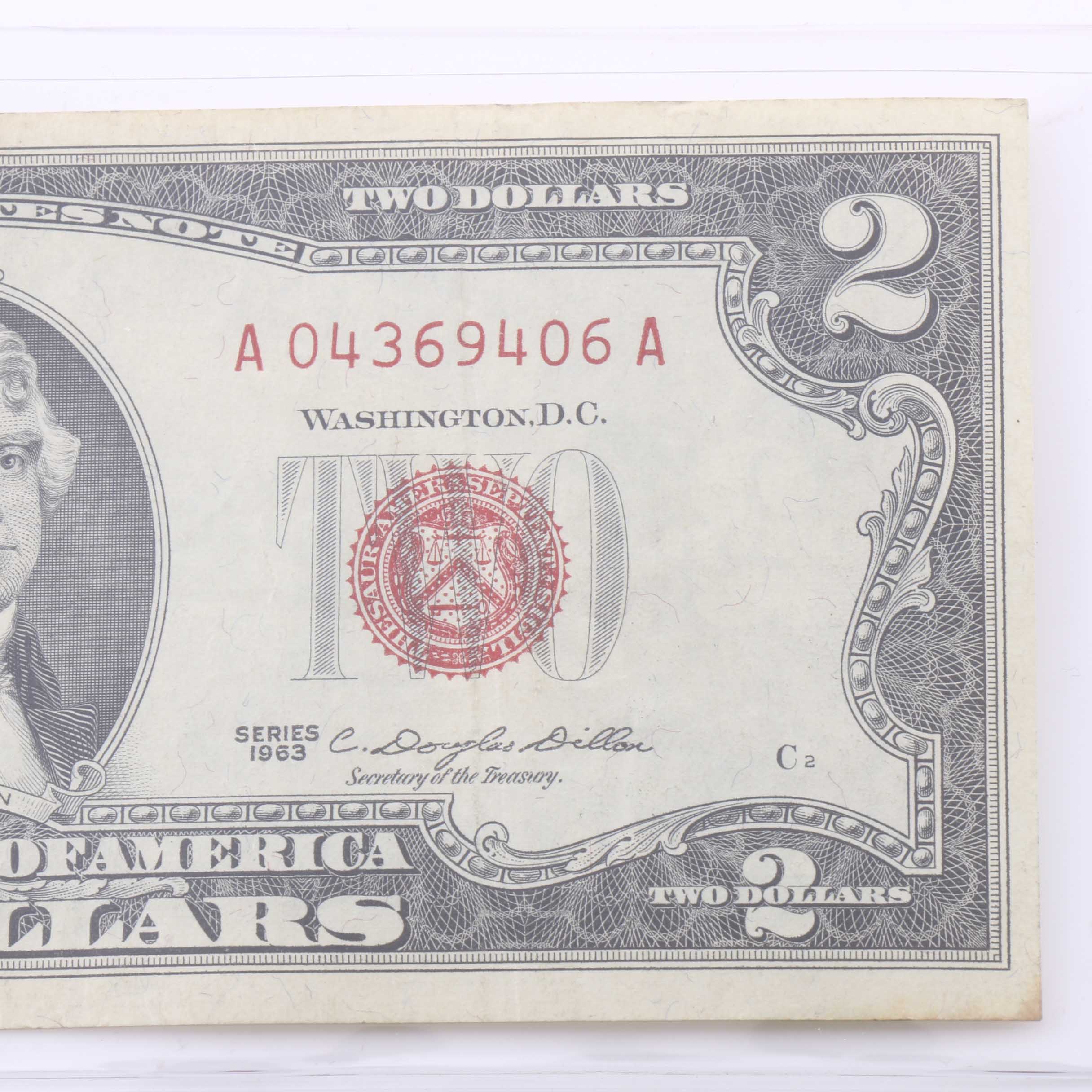 Nineteen U.S. Two Dollar Bills