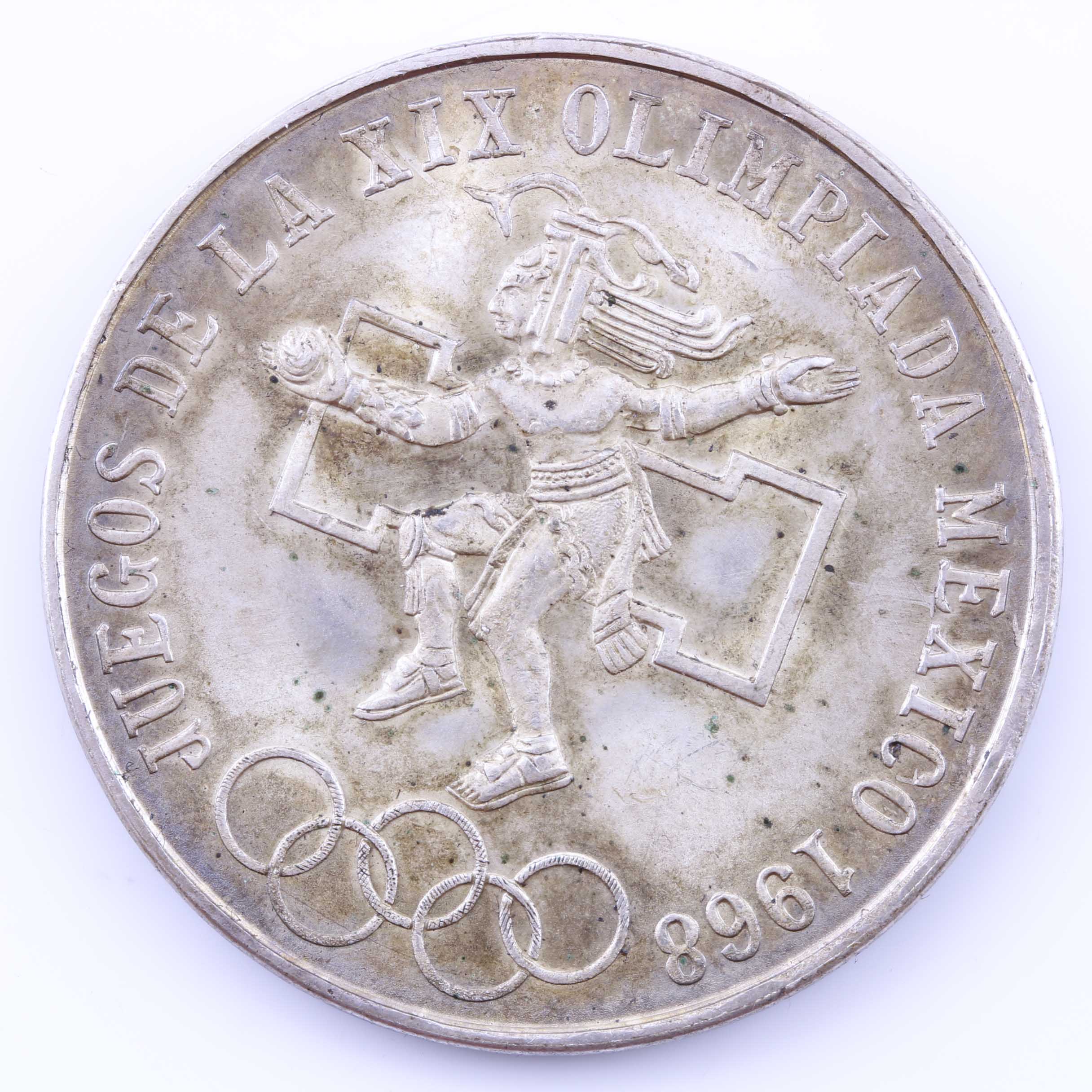 1968 Mexican Silver Commemorative Olympic Coin