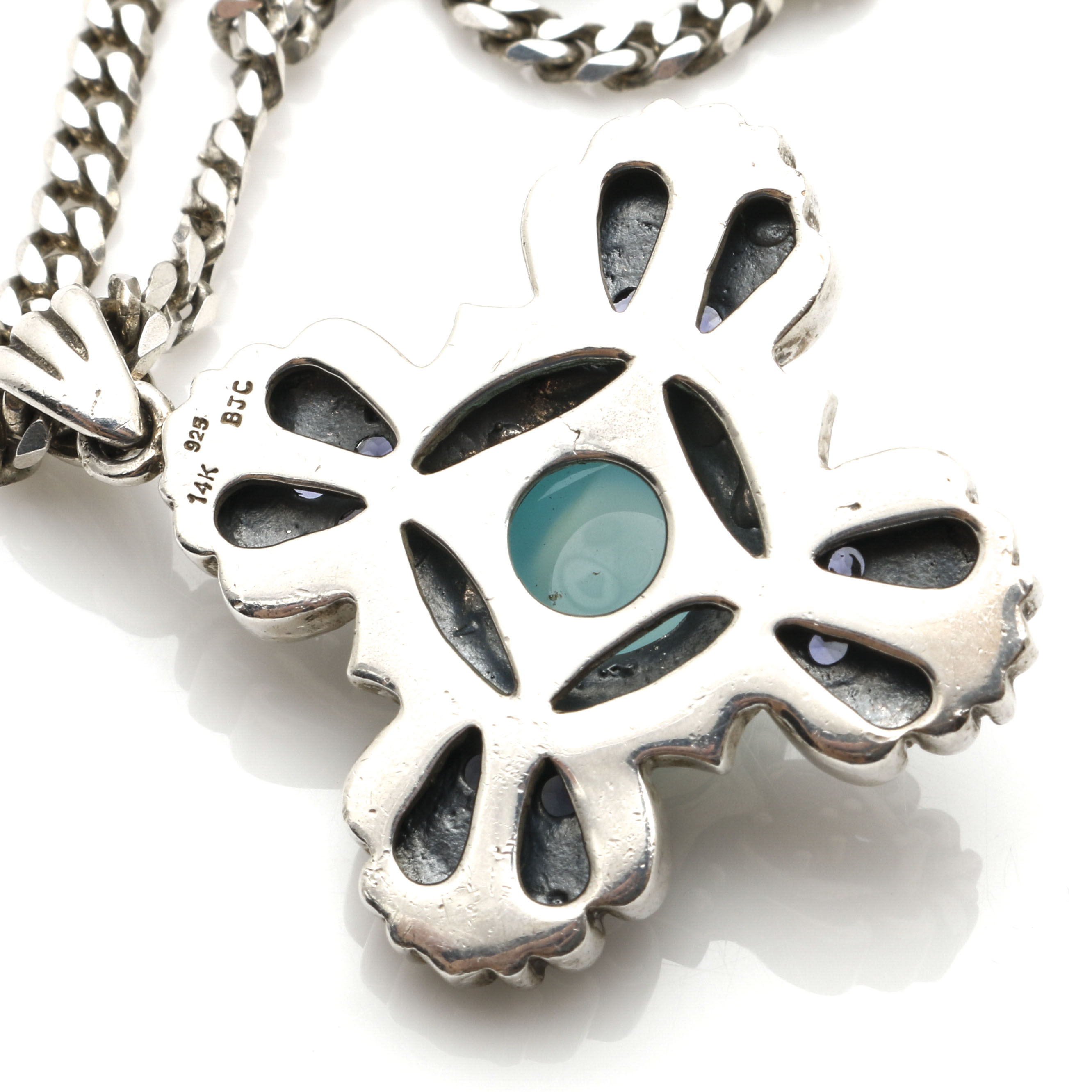 Samuel B. Behnam Sterling Silver Necklace and Earring Set