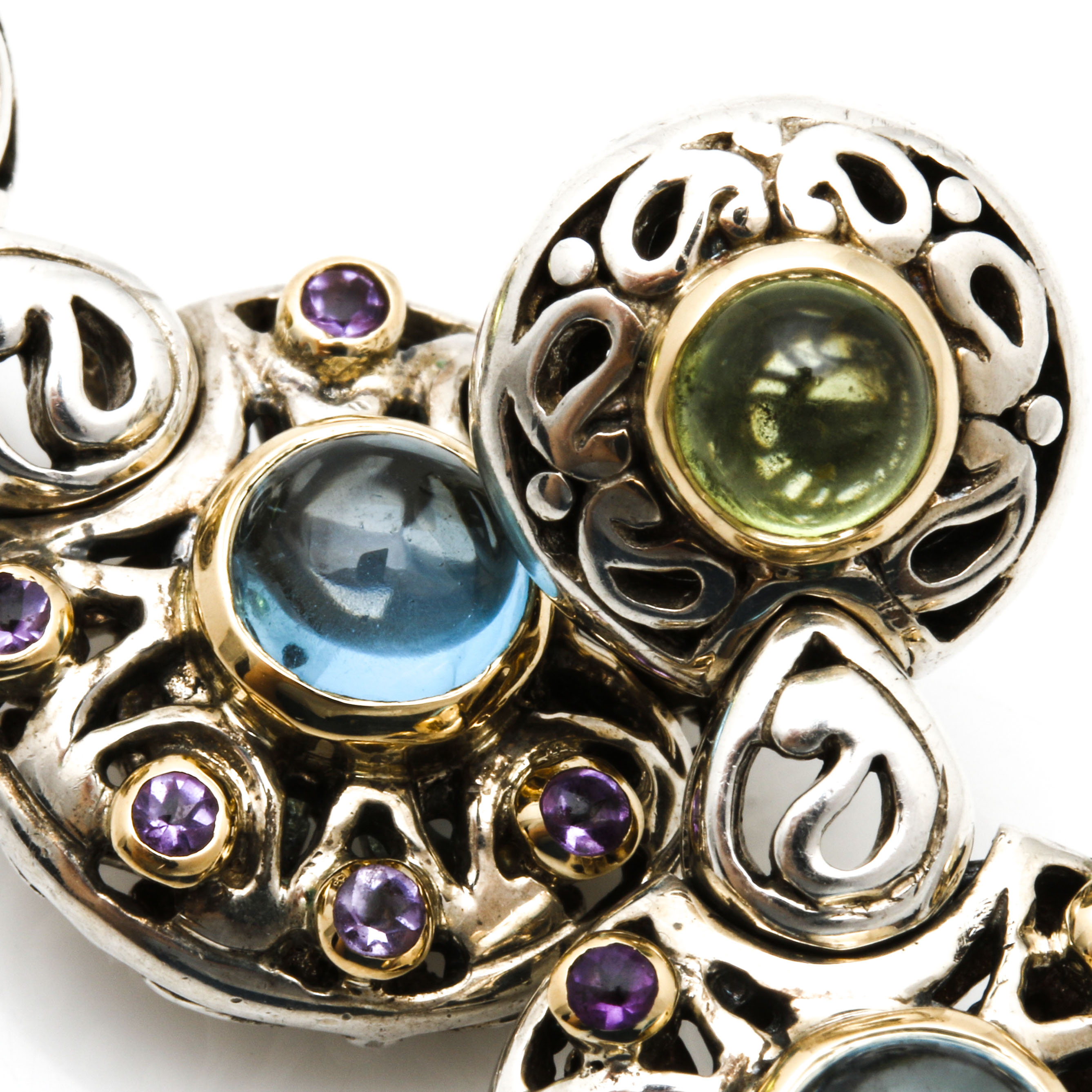 Samuel B. Behnam Sterling Silver Necklace and Earring Set