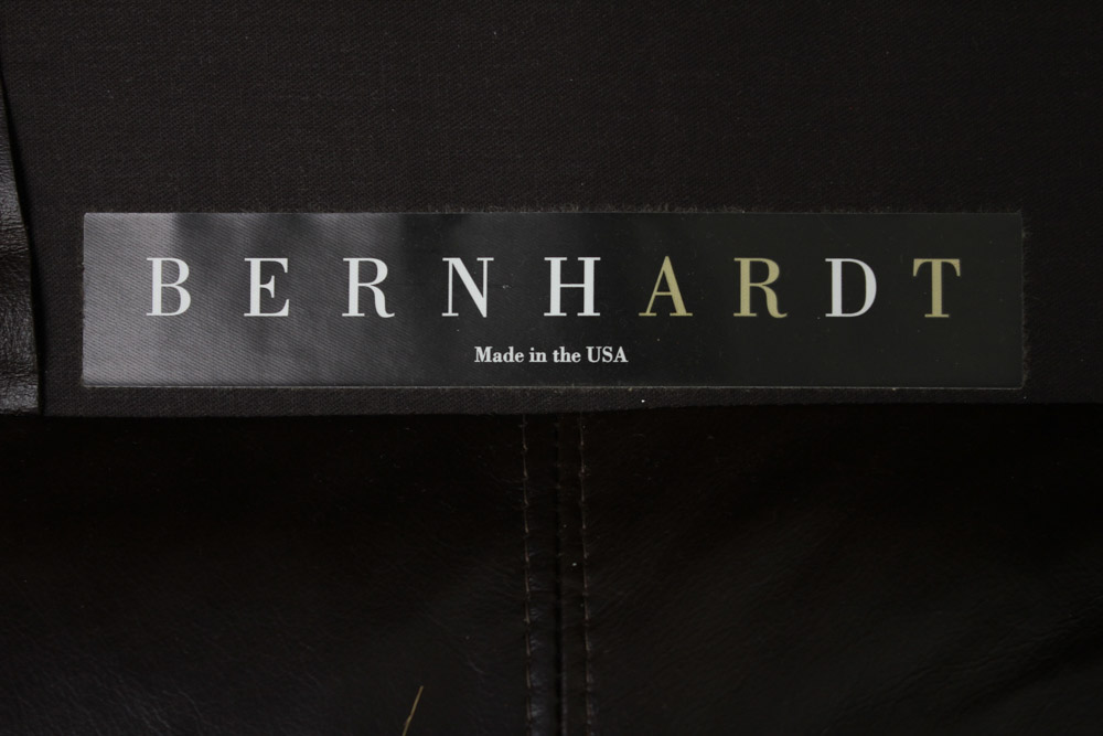 Bernhardt Leather and Fabric Sofa
