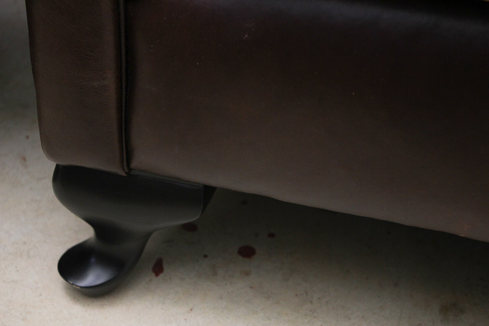 Bernhardt Leather and Fabric Sofa