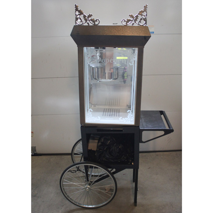 Gold Medal Antique Deluxe 60 Popcorn Machine and Cart