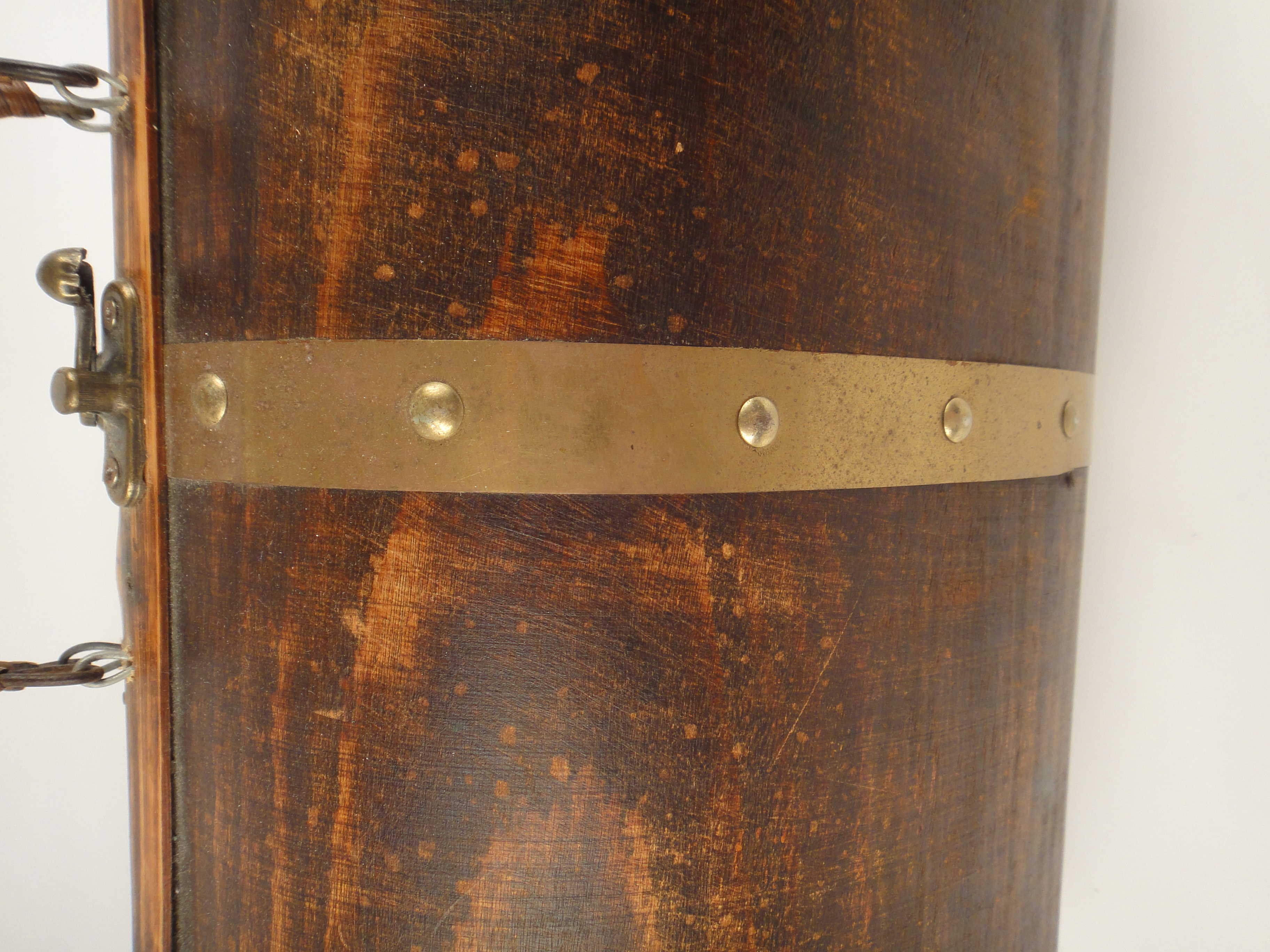 Vintage Wood and Brass Suitcase