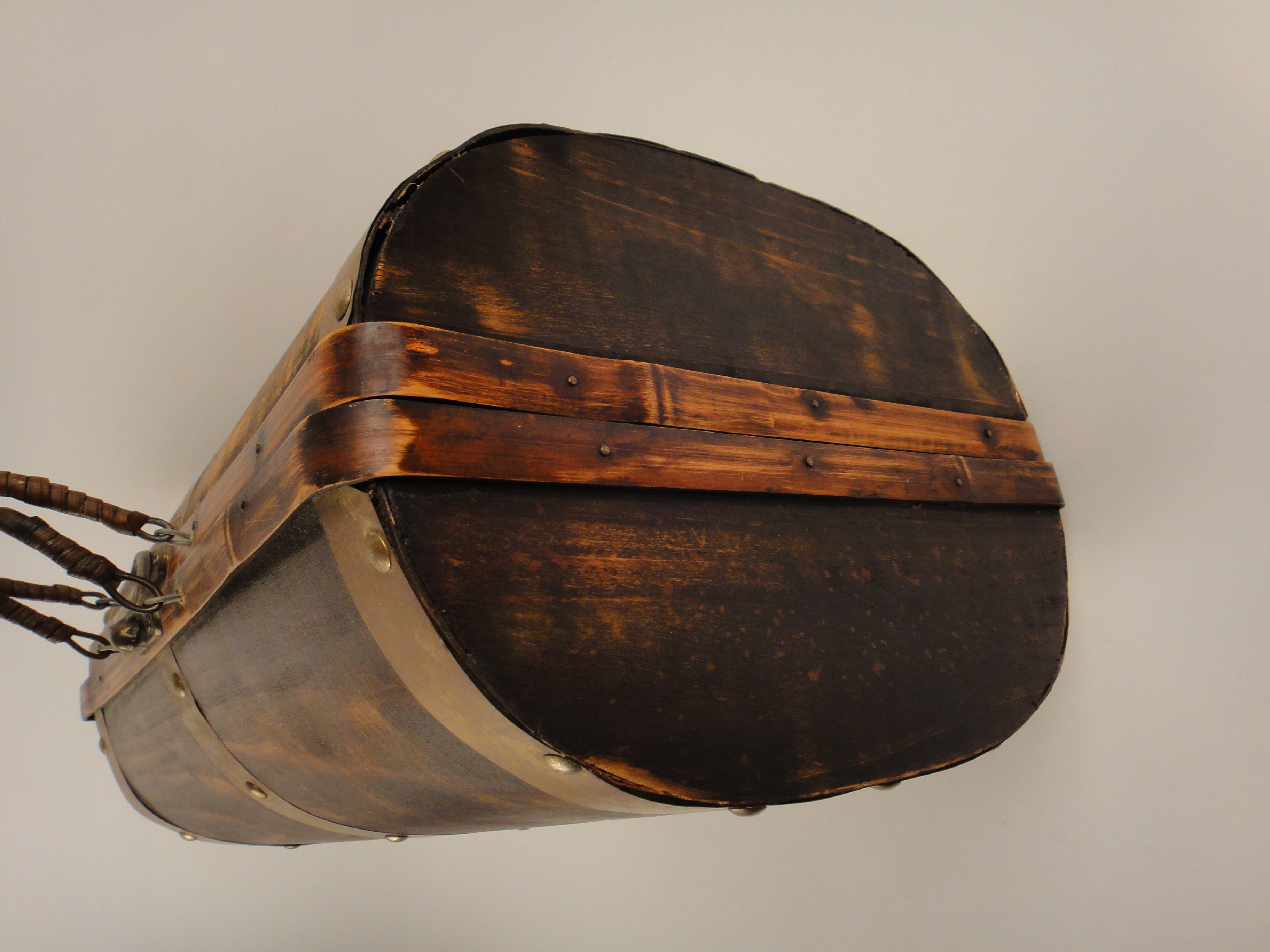 Vintage Wood and Brass Suitcase