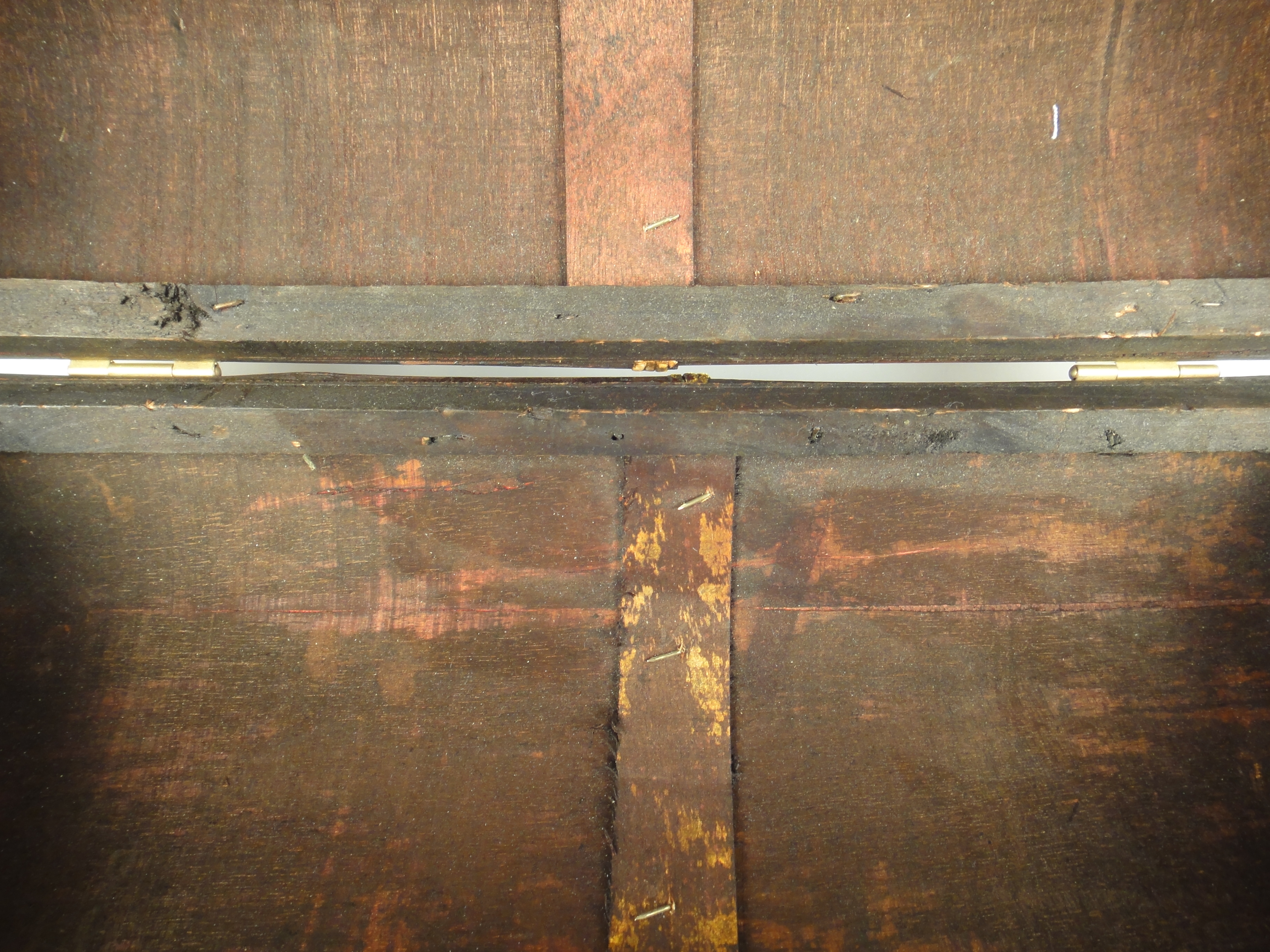 Vintage Wood and Brass Suitcase