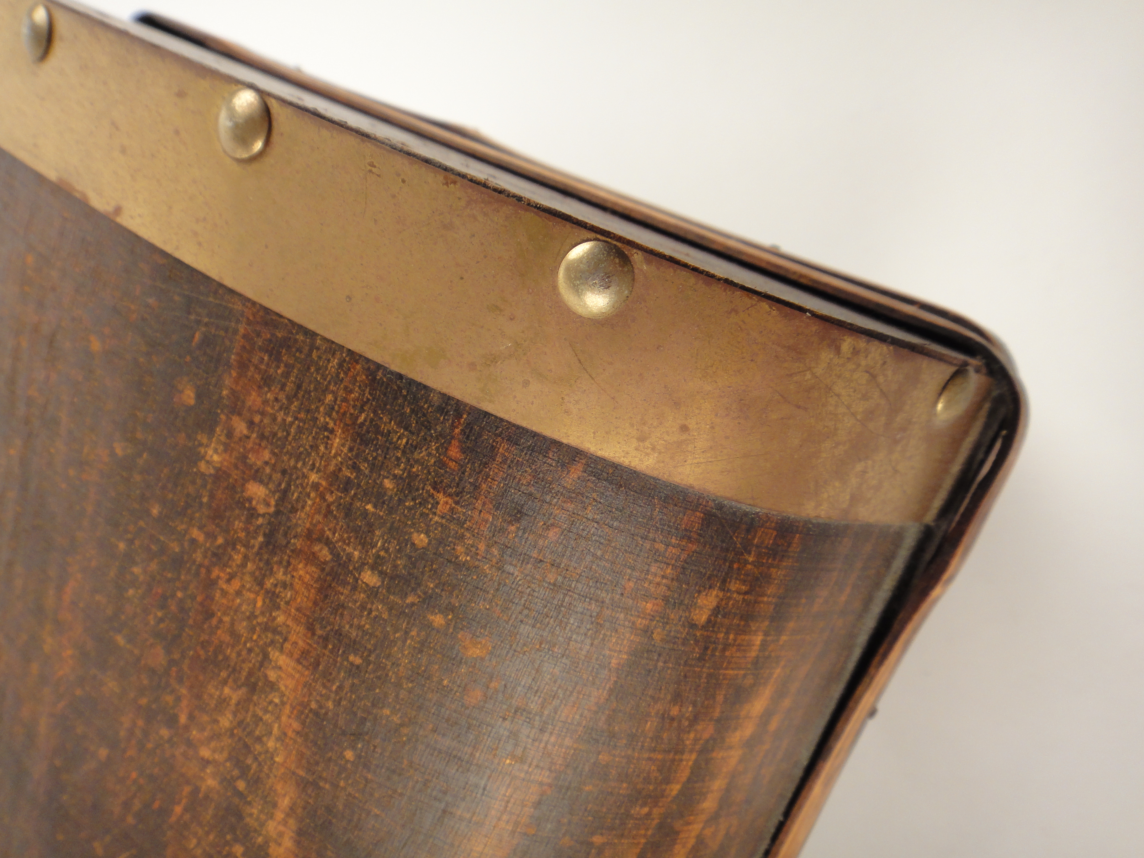 Vintage Wood and Brass Suitcase