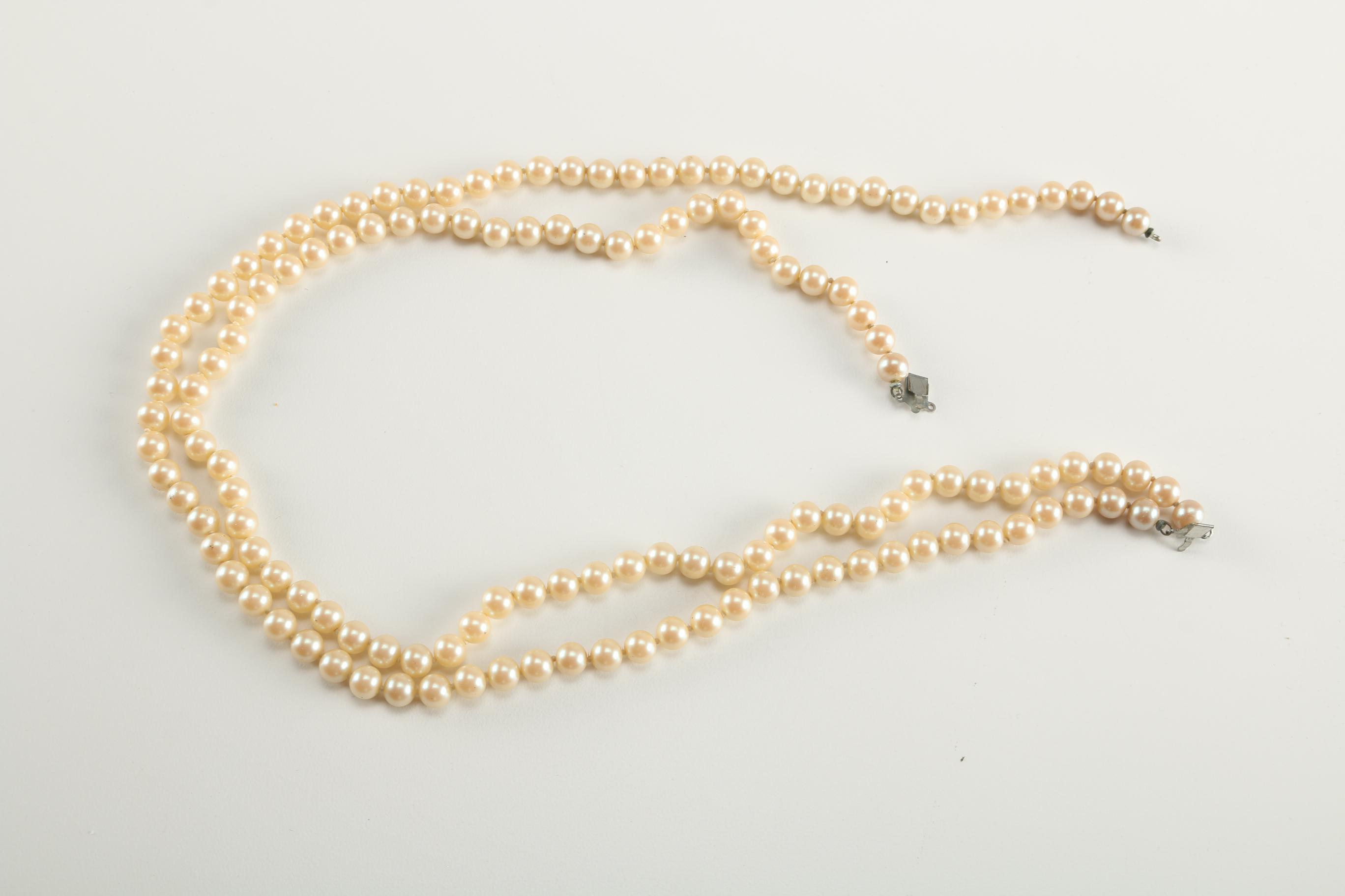 Faux Pearl Necklaces and Bracelets