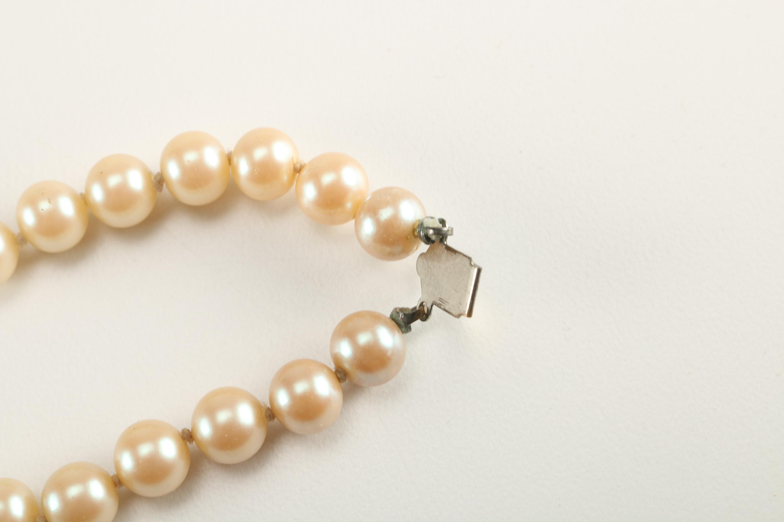 Faux Pearl Necklaces and Bracelets