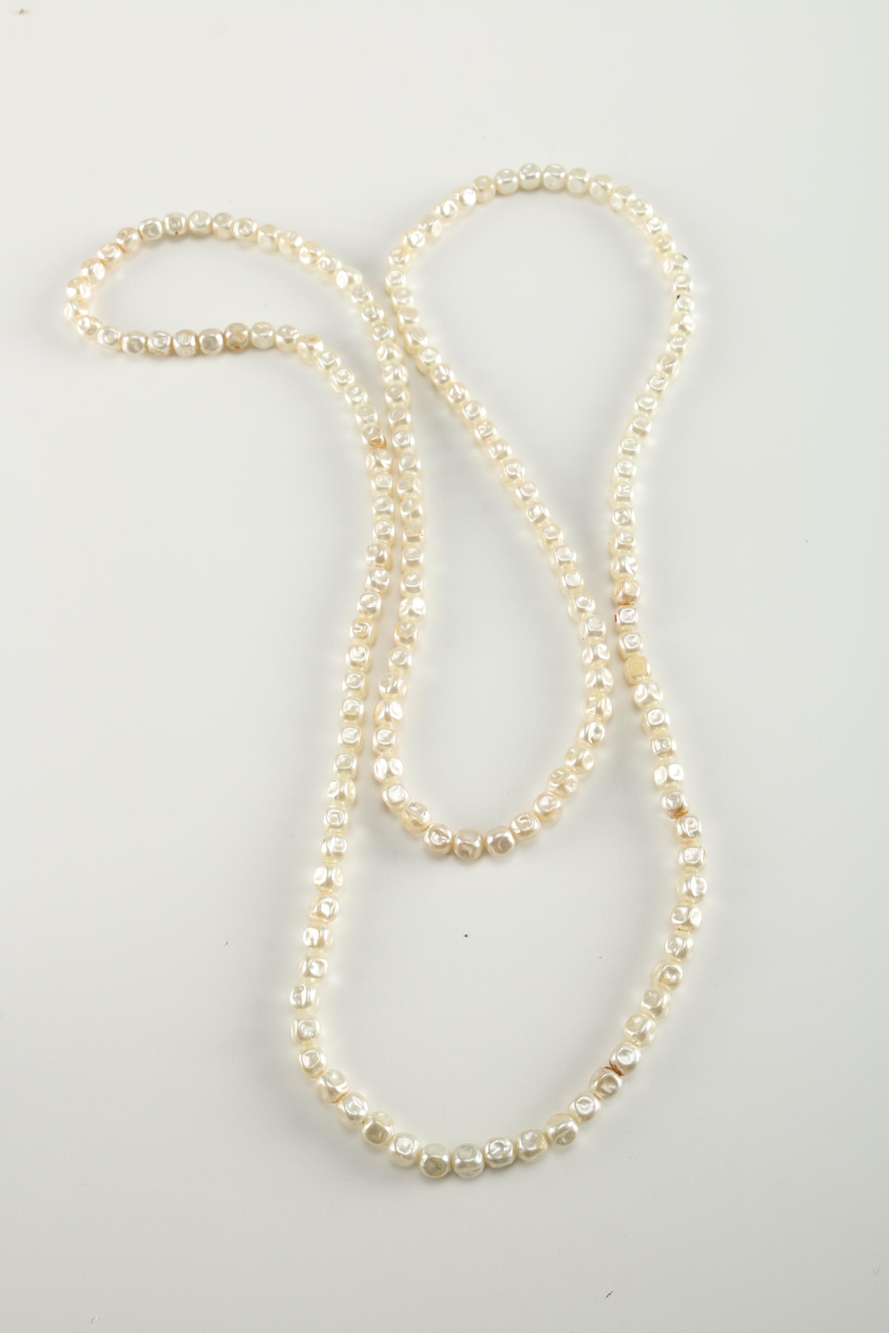 Faux Pearl Necklaces and Bracelets