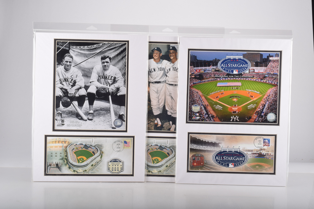 Yankee Stadium Final Season U.S. Postage Stamp Displays