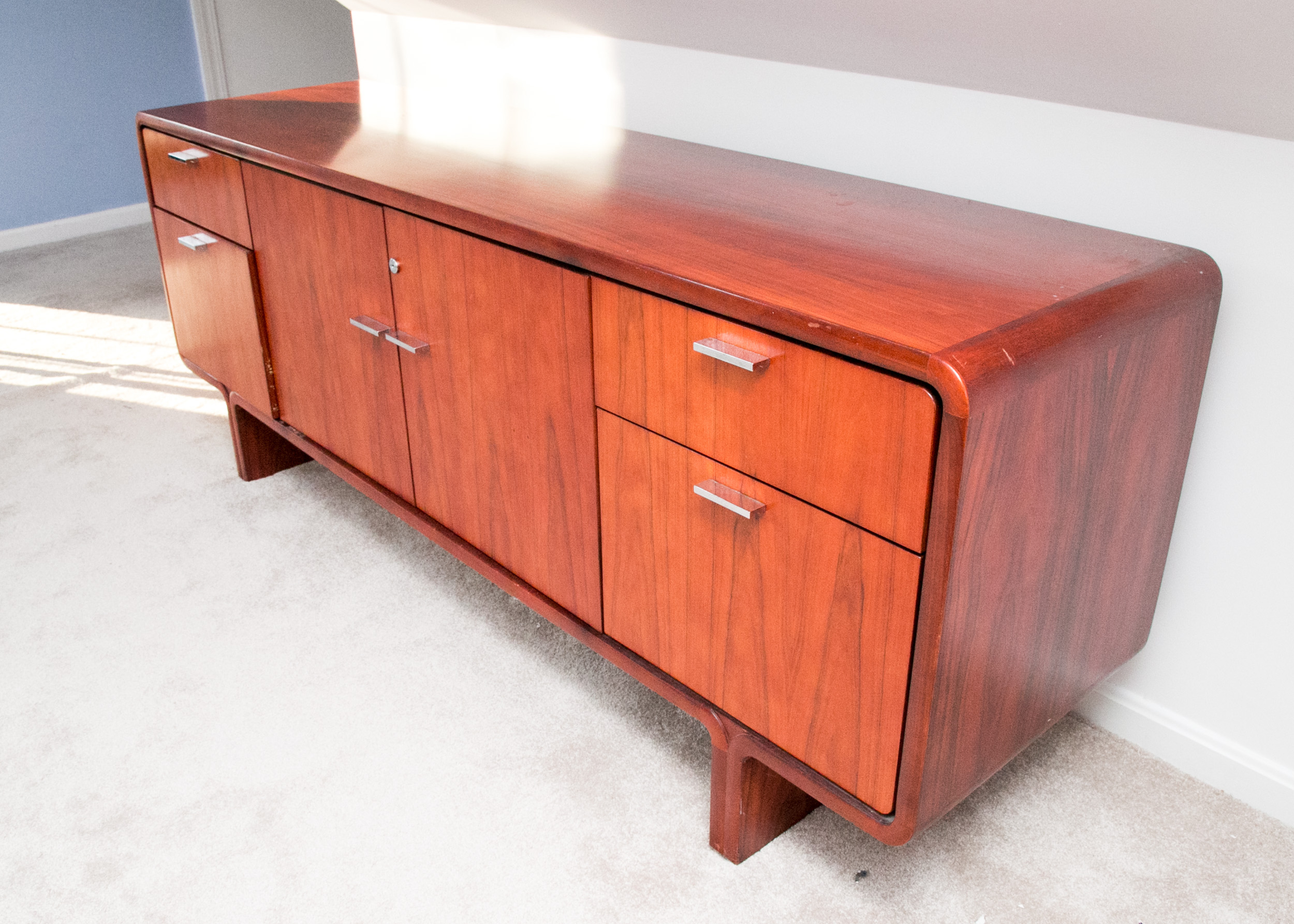 Mid Century Modern Rosewood Credenza by BiltRite