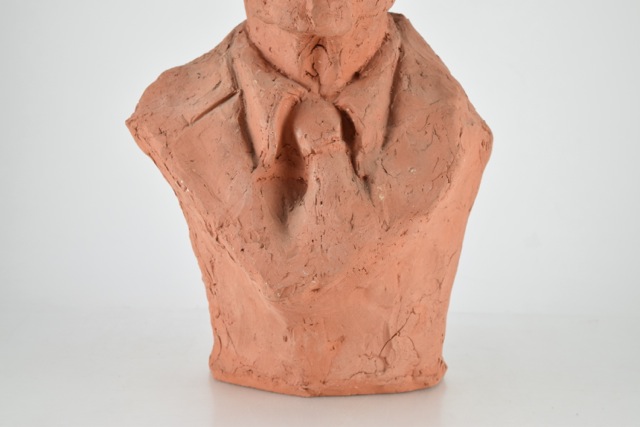 Original Tuska Clay Sculpture "John Sherman Cooper Variation I" Circa 1985