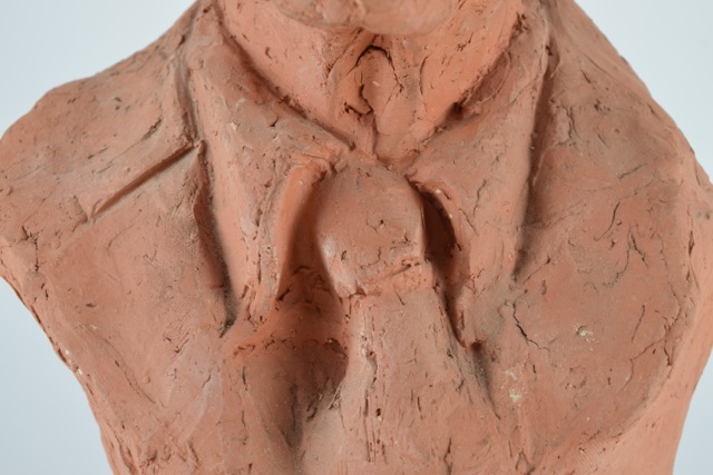 Original Tuska Clay Sculpture "John Sherman Cooper Variation I" Circa 1985