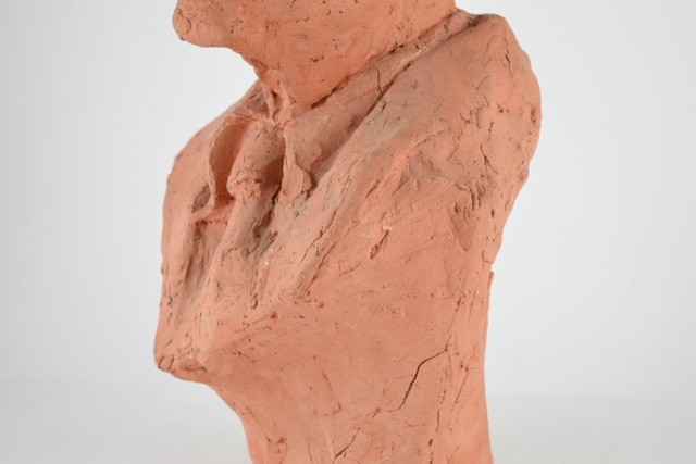 Original Tuska Clay Sculpture "John Sherman Cooper Variation I" Circa 1985