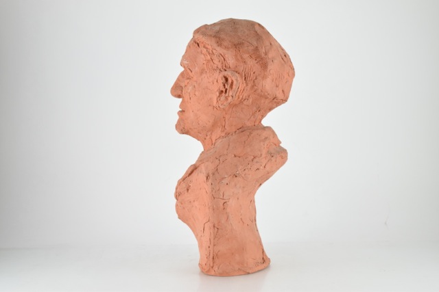 Original Tuska Clay Sculpture "John Sherman Cooper Variation I" Circa 1985