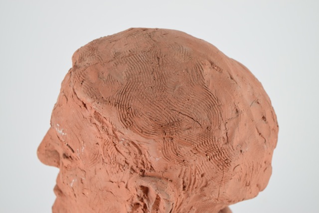 Original Tuska Clay Sculpture "John Sherman Cooper Variation I" Circa 1985