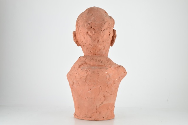 Original Tuska Clay Sculpture "John Sherman Cooper Variation I" Circa 1985