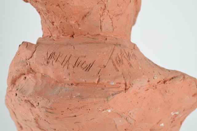 Original Tuska Clay Sculpture "John Sherman Cooper Variation I" Circa 1985