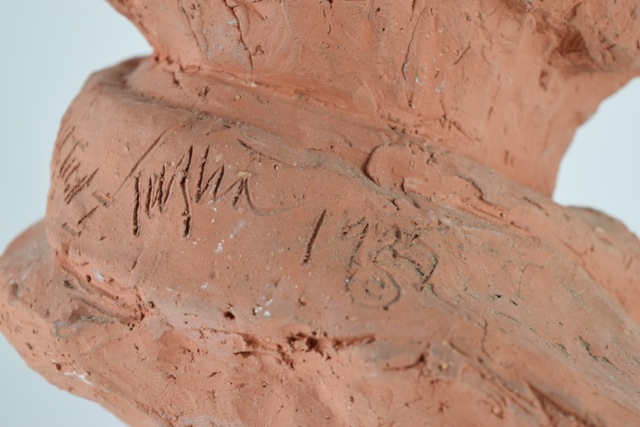 Original Tuska Clay Sculpture "John Sherman Cooper Variation I" Circa 1985