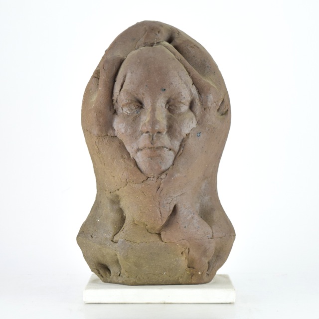 Original Tuska Clay Bust Sculpture