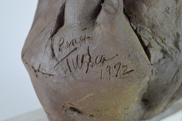 Original Tuska Clay Bust Sculpture