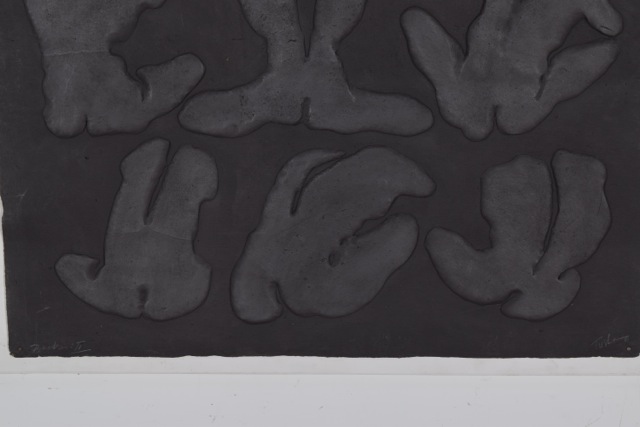 Tuska Cast Paper Bas-Relief Sculpture "Backs II"