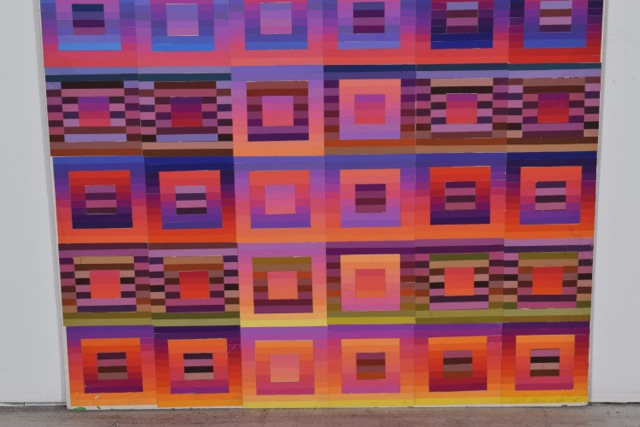 Tuska Original Cut Paper Art "Quilt Study Number 2"