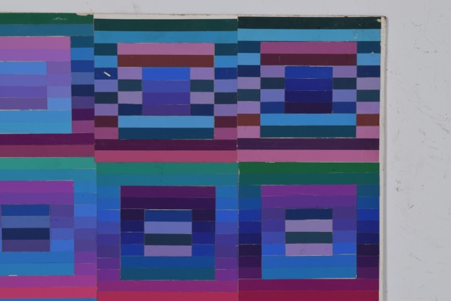 Tuska Original Cut Paper Art "Quilt Study Number 2"