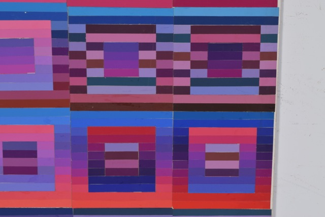 Tuska Original Cut Paper Art "Quilt Study Number 2"