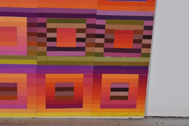 Tuska Original Cut Paper Art "Quilt Study Number 2"