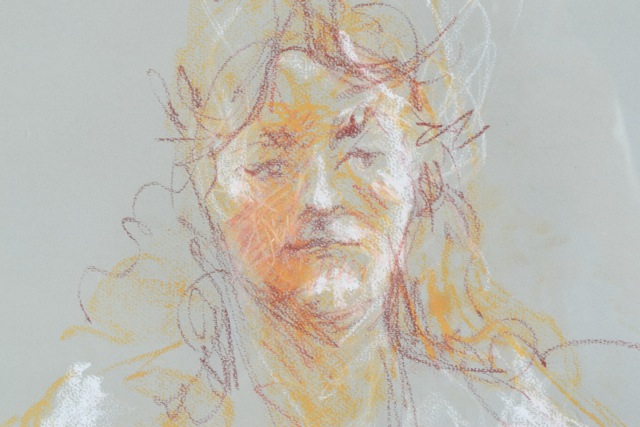 Original Tuska Pastel Drawing