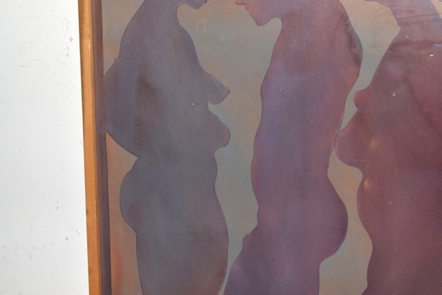 Original Tuska Multimedia "Silhouette III" Framed Art