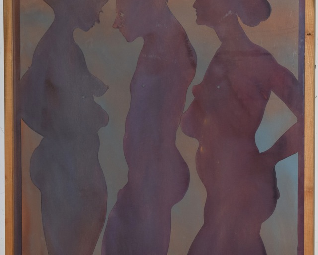 Original Tuska Multimedia "Silhouette III" Framed Art