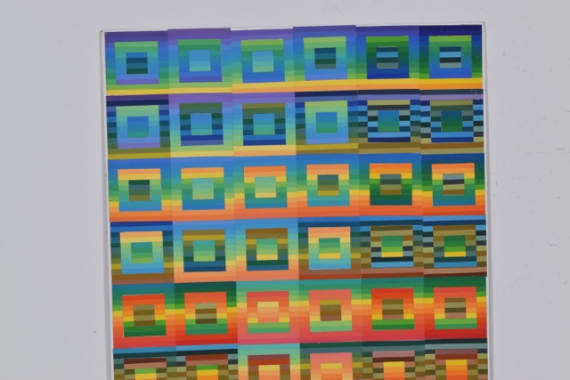 Tuska Original Cut Paper Art "Quilt Study Number 7"