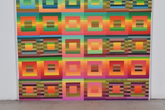 Tuska Original Cut Paper Art "Quilt Study Number 7"