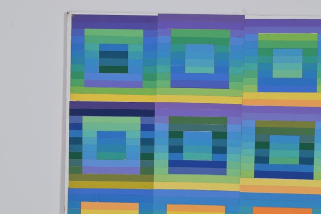 Tuska Original Cut Paper Art "Quilt Study Number 7"