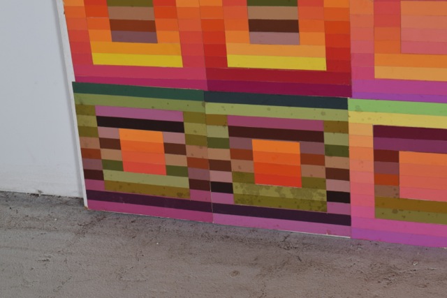 Tuska Original Cut Paper Art "Quilt Study Number 7"