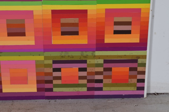 Tuska Original Cut Paper Art "Quilt Study Number 7"