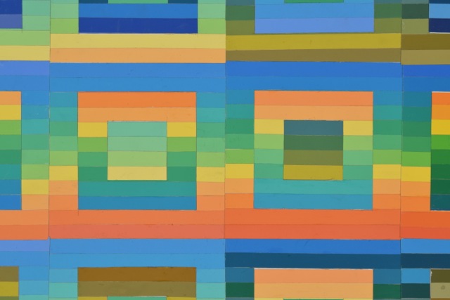 Tuska Original Cut Paper Art "Quilt Study Number 7"