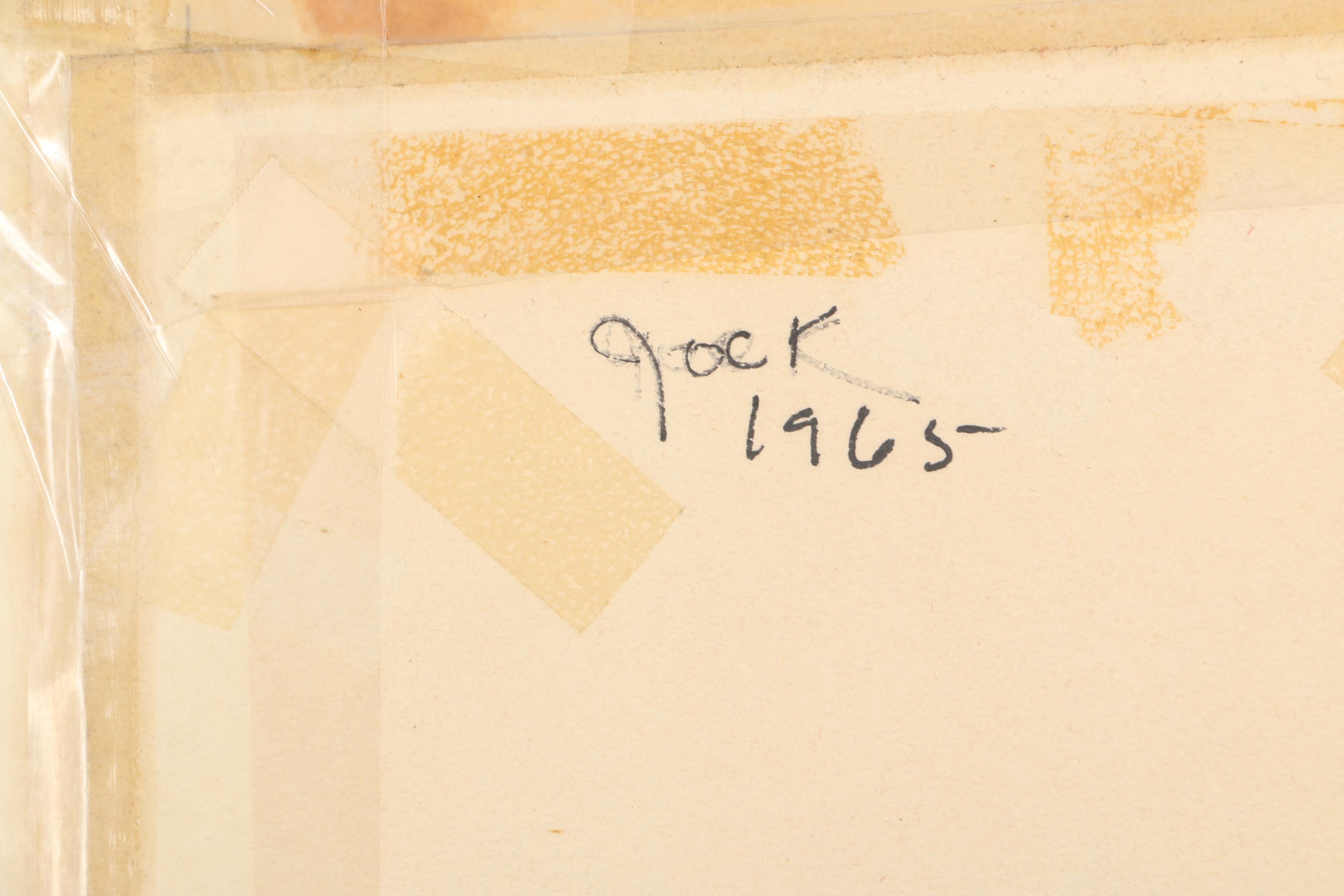 Carl Woodring (Wasaba Shinga) Gouache Painting on Paper ""Fancy Dancer"