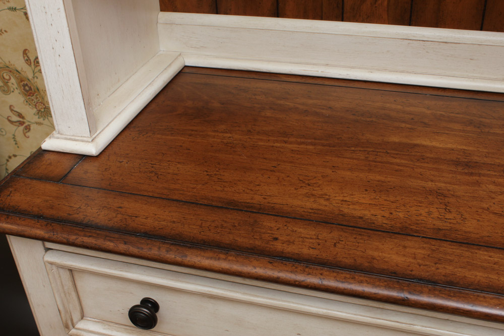 Havertys Southport Lighted Kitchen Hutch