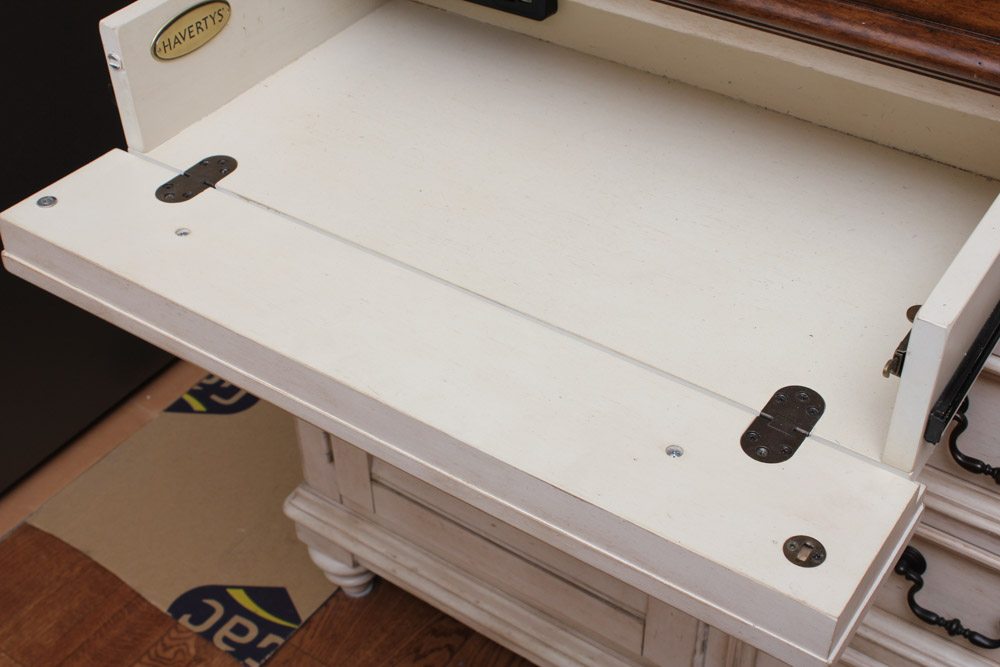 Havertys Southport Lighted Kitchen Hutch