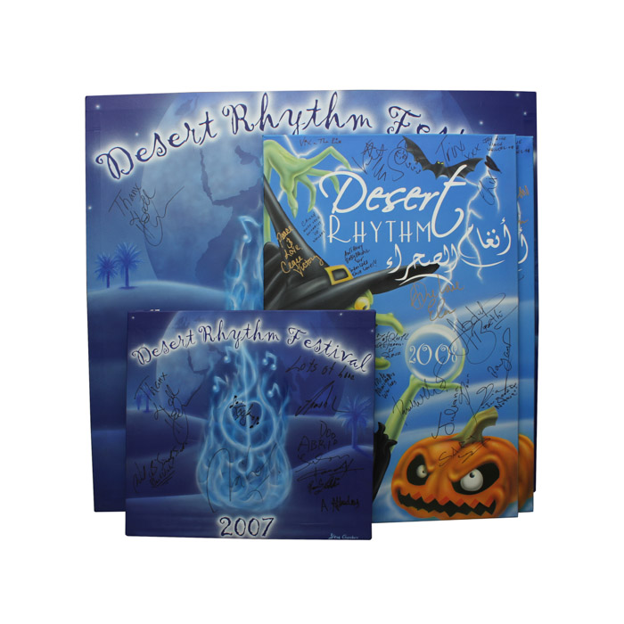 Signed Dessert Rhythm Festival Poster Collection