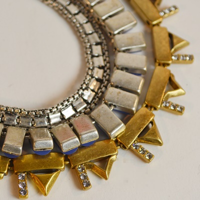 Stella & Dot Faux Lapis Lazuli Statement Necklace, Bracelet, and Ring