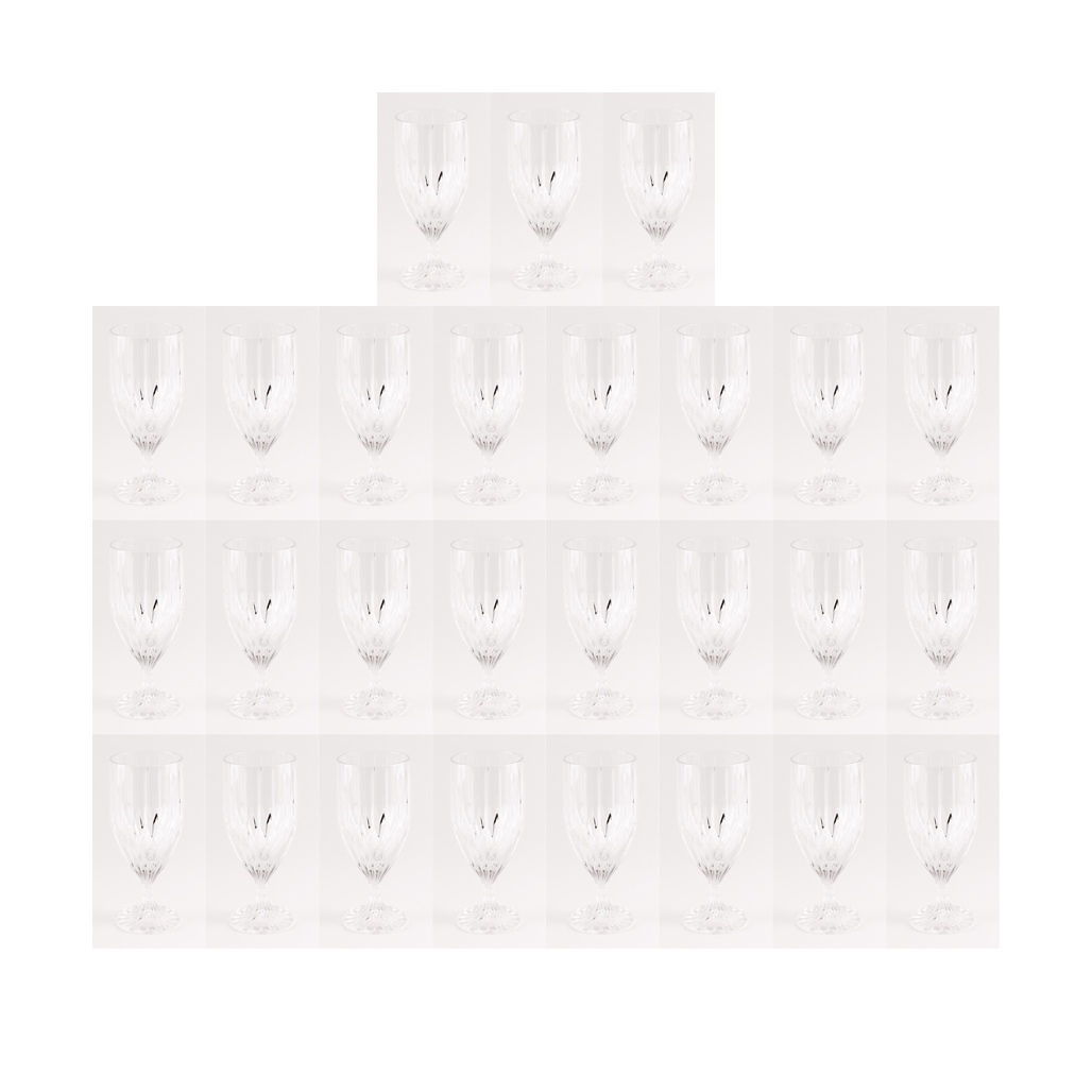 Collection of Mikasa "Park Lane" Crystal Water Goblets